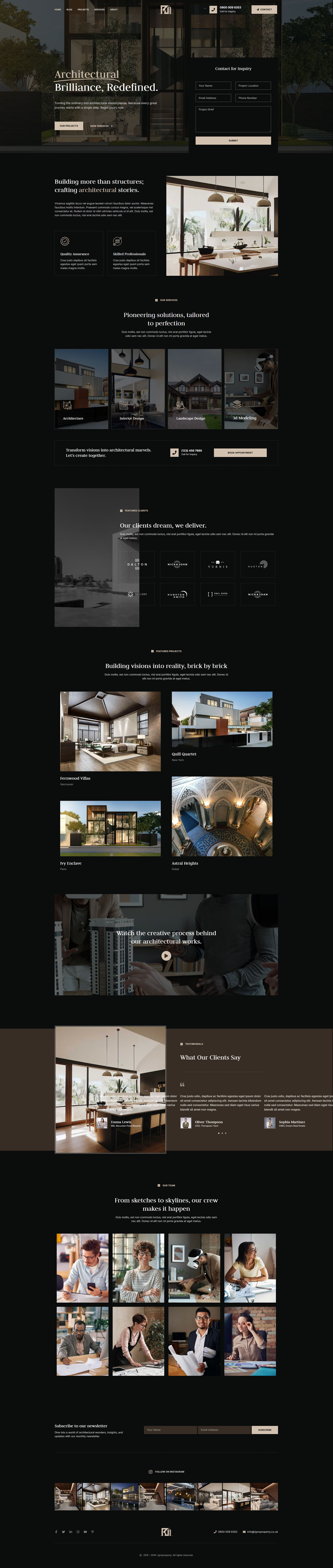 طراحی سایت rj pro property